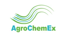 AgroChemEx 2026 logo with green and blue wave design, representing global agrochemical trade and crop protection event.